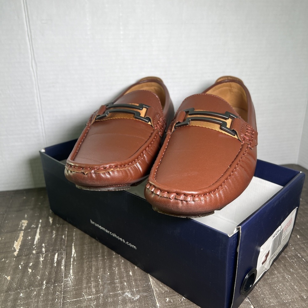Bruno Marc‎ Hugh-01 Brown Loafers New In Box No Lid